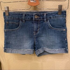 LEVI’S Girls Blue Jean Shorts Size 14-Fits Small